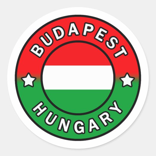 Budapest Ungarn Runder Aufkleber (Vorderseite)
