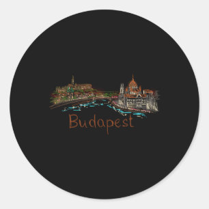 Budapest Ungarn Runder Aufkleber