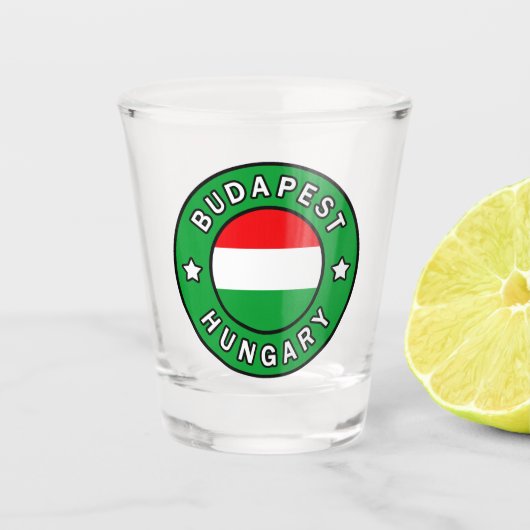Budapest Ungarn Schnapsglas (Vorderseite)