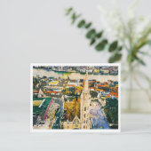 Budapest Ungarn Schöne Öllandschaft Postkarte (Stehend Vorderseite)