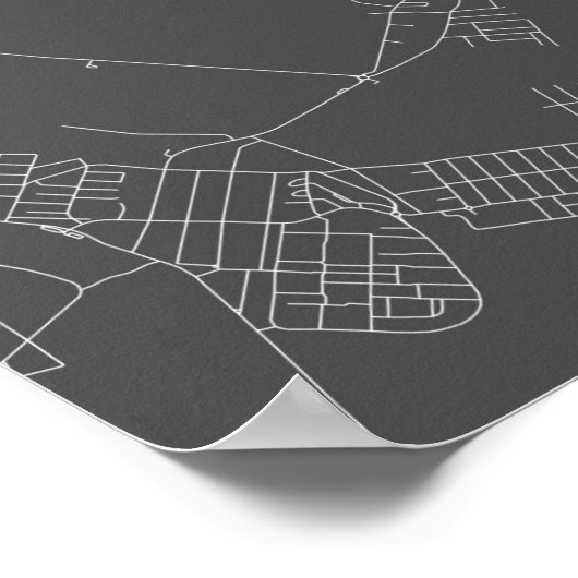 Budapest, Ungarn (schwarz weiß) Poster (Ecke)