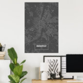 Budapest, Ungarn (schwarz weiß) Poster (Heimbüro)