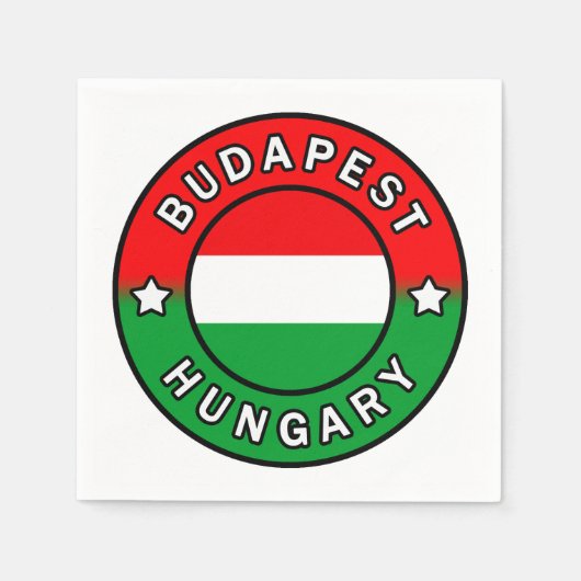 Budapest Ungarn Serviette (Vorderseite)