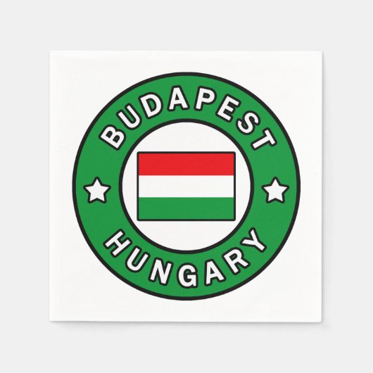 Budapest Ungarn Serviette (Vorderseite)