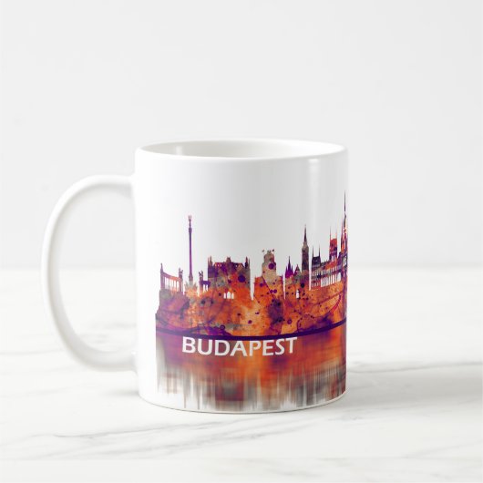 Budapest Ungarn Skyline Kaffeetasse (Links)
