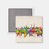 Budapest Ungarn Skyline Magnet (Vorderseite/Rückseite)