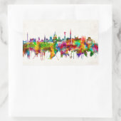 Budapest Ungarn Skyline Rechteckiger Aufkleber (Tasche)