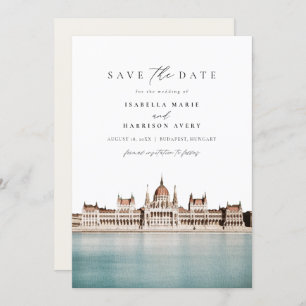 BUDAPEST, UNGARN Skyline Save the Date Einladung