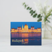 Budapest Ungarn Souvenir Postkarte (Stehend Vorderseite)