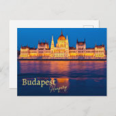 Budapest Ungarn Souvenir Postkarte (Vorne/Hinten)