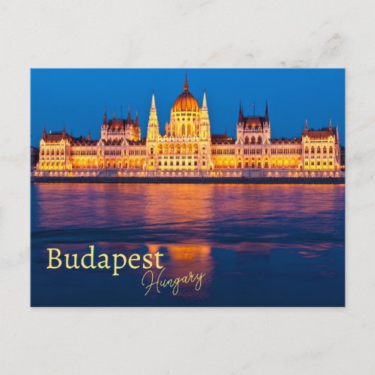 Budapest Ungarn Souvenir Postkarte (Vorderseite)