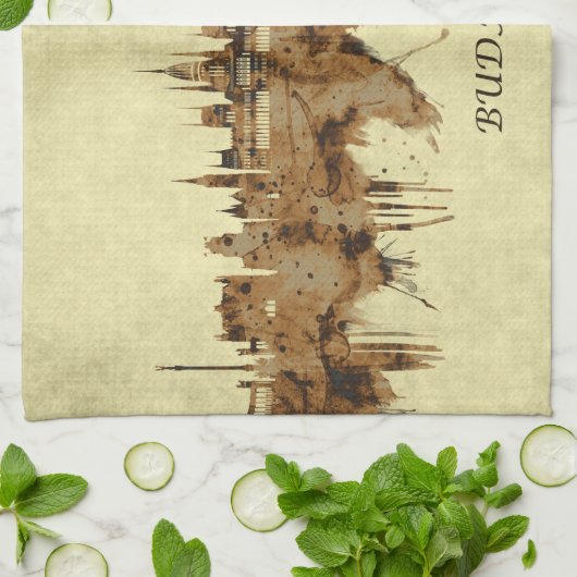 Budapest Ungarn Stadt Geschirrtuch (Gefaltet)