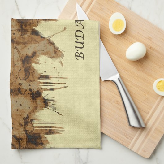 Budapest Ungarn Stadt Geschirrtuch (Viertel Falte)