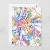 Budapest Ungarn Stadt Karte (Vorne/Hinten)