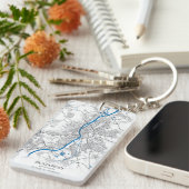 Budapest Ungarn Stadtkarte Einfache Unterkunft Schlüsselanhänger (Vorderseite rechts)