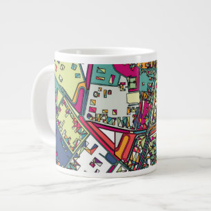 Budapest, Ungarn  Stadtkarte Jumbo-Tasse