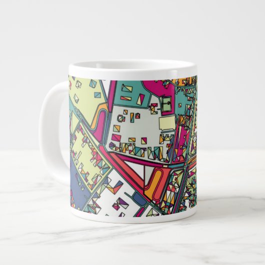 Budapest, Ungarn| Stadtkarte Jumbo-Tasse (Vorderseite Links)