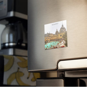 Budapest Ungarn Széchenyi Thermalbäder Magnet
