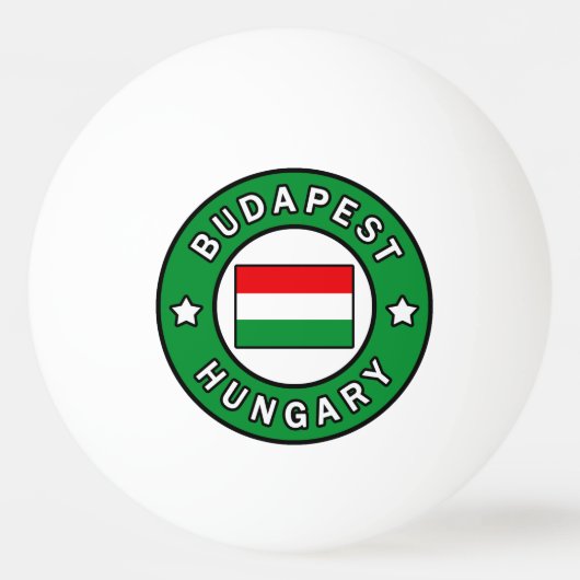 Budapest Ungarn Tischtennisball (Vorderseite)