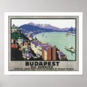 Budapest via Harwich Poster (Vorne)