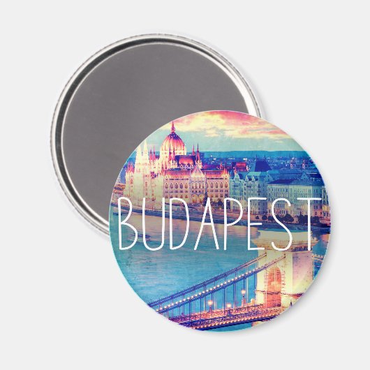 Budapest Vintag, Kreis Magnet (Vorderseite/Rückseite)