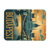 Budapest Vintage Kunst Magnet (Horizontal)