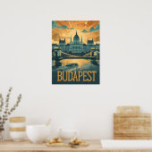 Budapest Vintage Kunst Poster (Küche)