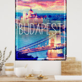 Budapest, Vintage Poster (Küche)