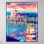 Budapest, Vintage Poster (Vorne)