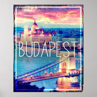 Budapest, Vintage Poster