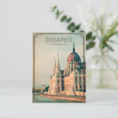 Budapest Vintage Postkarte (Stehend Vorderseite)