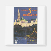 Budapest Vintage Travel Poster