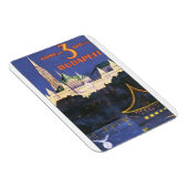 Budapest Vintage Travel Poster Magnet (Rechte Seite)