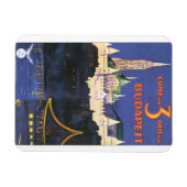 Budapest Vintage Travel Poster Magnet (Horizontal)