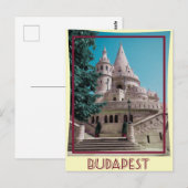 Budapest Vintage Travel Poster Postkarte (Vorne/Hinten)