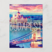 Budapest - Vintages Plakat Postkarte (Vorderseite)