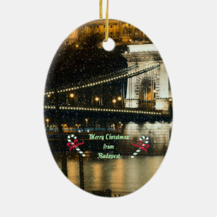 Budapest Weihnachten Keramik Ornament