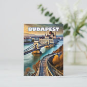 Budapest, wo Kultur und Kunst in Ha blühen Postkarte (Stehend Vorderseite)