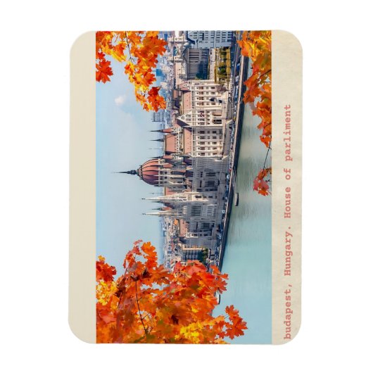 Budapester hungriges Vintages Parlament Magnet (Vertikal)