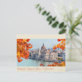Budapester hungriges Vintages Parlament Postkarte (Stehend Vorderseite)