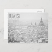 Budapester Landschaft Postkarte (Vorne/Hinten)