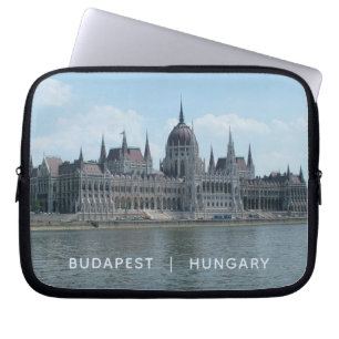 Budapester Laptop mit benutzerdefiniertem Text 3 Laptopschutzhülle