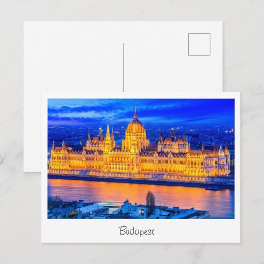 Budapester Postkarte (Vorne/Hinten)