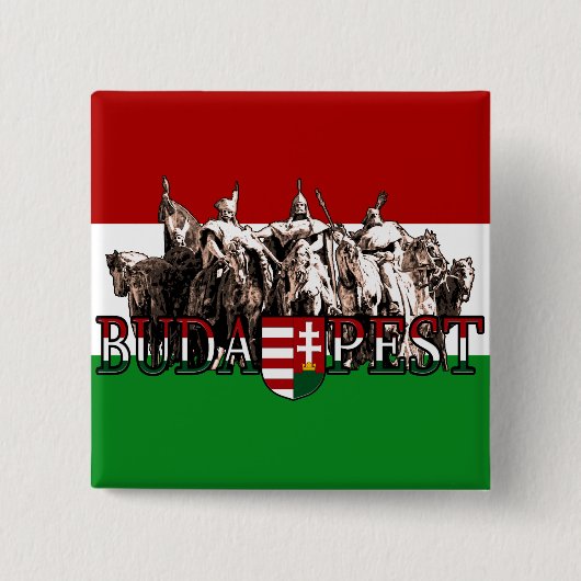 Budapester Vereinbarung mit den ungarischen Helden Button (Vorderseite)