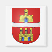 Budapester Wappen 2 Zoll Square Magnet (Vorne)