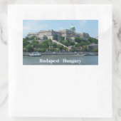 Budapester Zoll-Textaufkleber 1 Rechteckiger Aufkleber (Tasche)