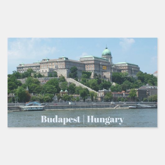 Budapester Zoll-Textaufkleber 1 Rechteckiger Aufkleber (Vorderseite)