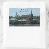 Budapester Zoll-Textaufkleber 2 Rechteckiger Aufkleber (Tasche)