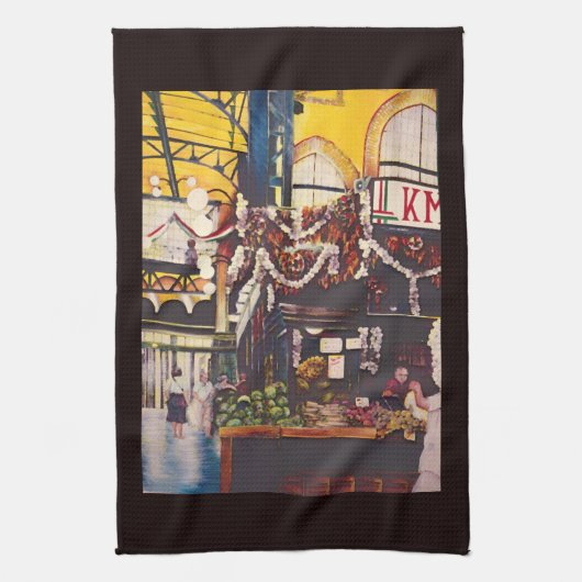 Budapests bester Brunch Geschirrtuch (Vertikal)