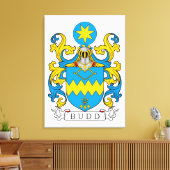 Budd Familienwappen Leinwanddruck (Insitu (Wohnzimmer))